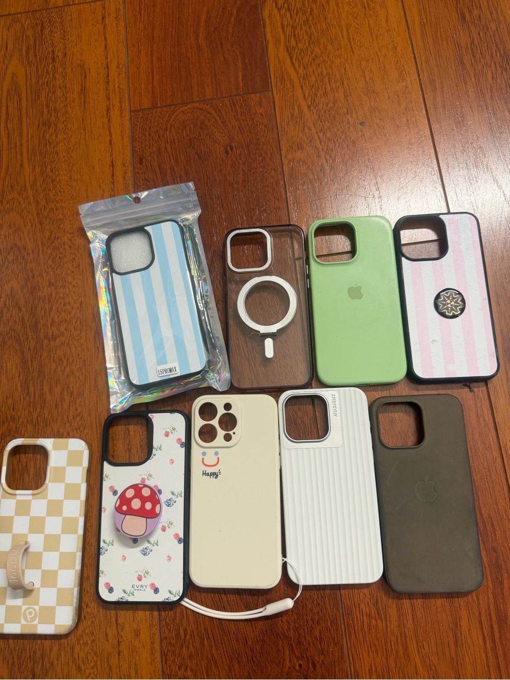 Apple Mix of iPhone Cases in Green, Pink, White, Brown, Blue
